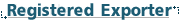 Registered Exporter