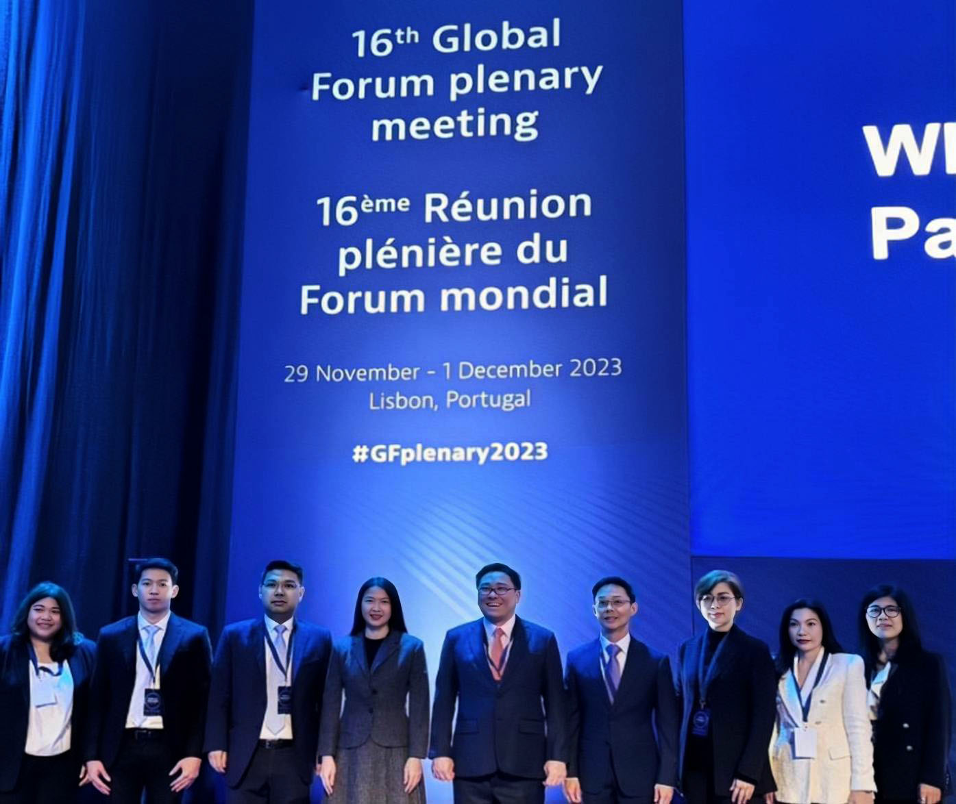 การประชุม The Global Forum Plenary Meeting ครั้งที่ 16 และการประชุม Asia Initiative ครั้งที่ 5 ภายใต้กรอบความร่วมมือด้านการยกระดับความโปร่งใสและการแลกเปลี่ยนข้อมูลทางภาษี (Global Forum on Transparency and Exchange of Information for Tax Purposes: Global Forum) ระหว่างวันที่ 28 พฤศจิกายน - 1 ธันวาคม 2566 ณ เมืองลิสบอน สาธารณรัฐโปรตุเกส