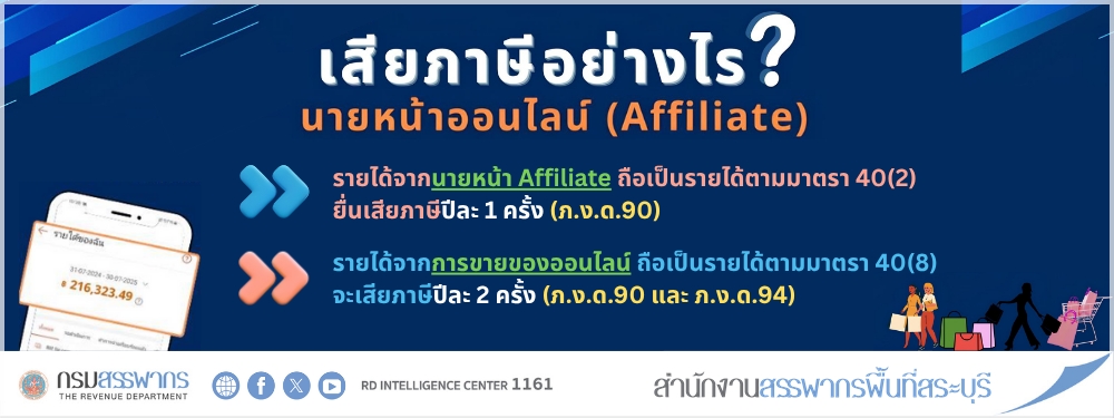 รายได้จากนายหน้า Affiliate ต้องยื่นแบบ ภ.ง.ด.94 หรือไม่