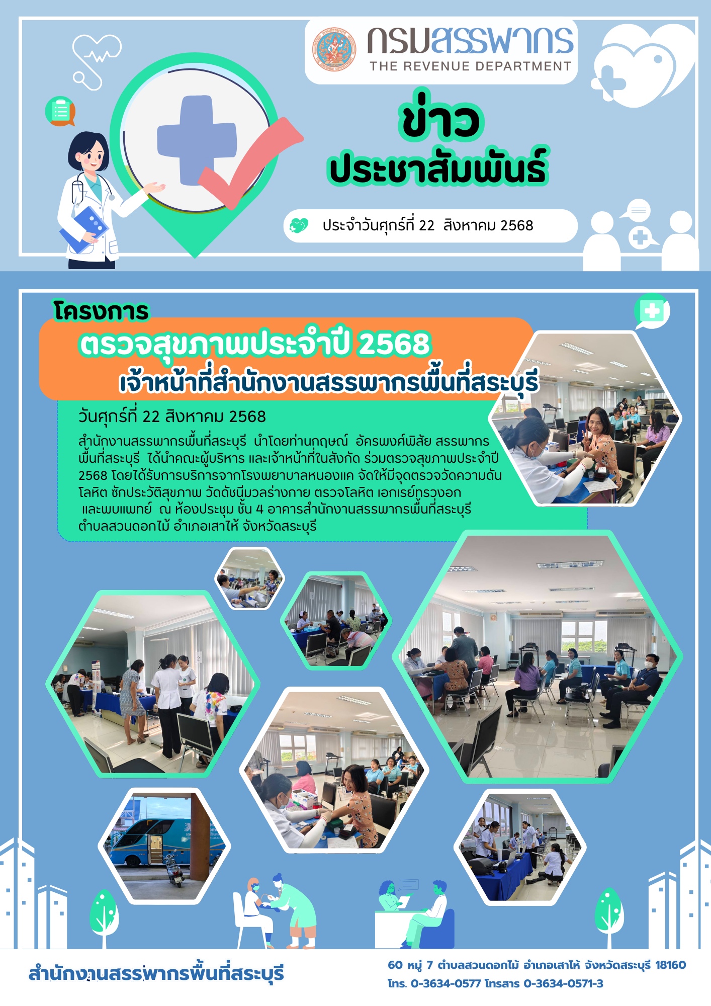 โครงการตรวจสุขภาพประจำปี 2568