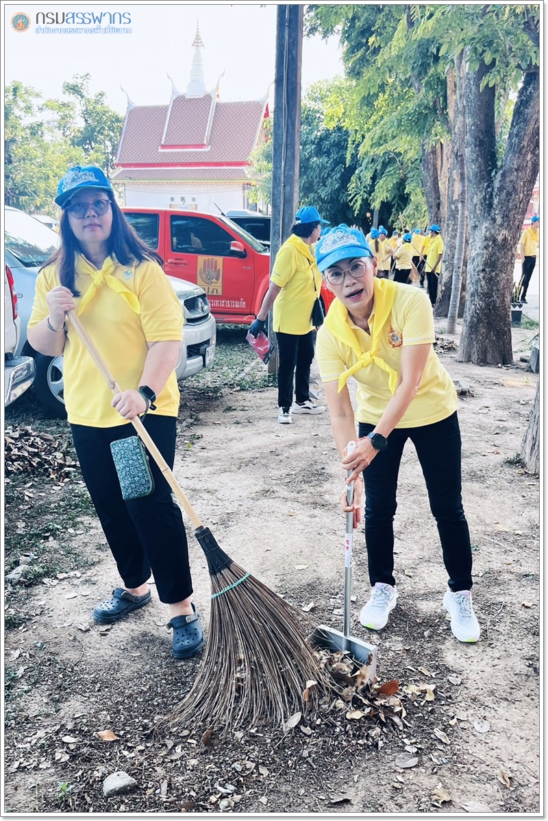 ประมวลภาพการจัดกิจกรรมจิตอาสาปรับปรุงภูมิทัศน์ ทำความสะอาดศาสนสถาน เนื่องเนื่องในวันคล้ายวันเสด็จสวรรคตสมเด็จพระนเรศมหาราช 25 เมษายน 2568