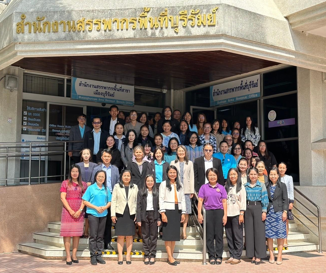 นางสาวลักขณา ต่อพล สรรพากรภาค 9 และคณะตรวจราชการ ตรวจราชการ ณ สำนักงานสรรพากรพื้นที่บุรีรัมย์ สำนักงานสรรพากรพื้นที่สาขาห้วยราช และสำนักงานสรรพากรพื้นที่สาขาชำนิ