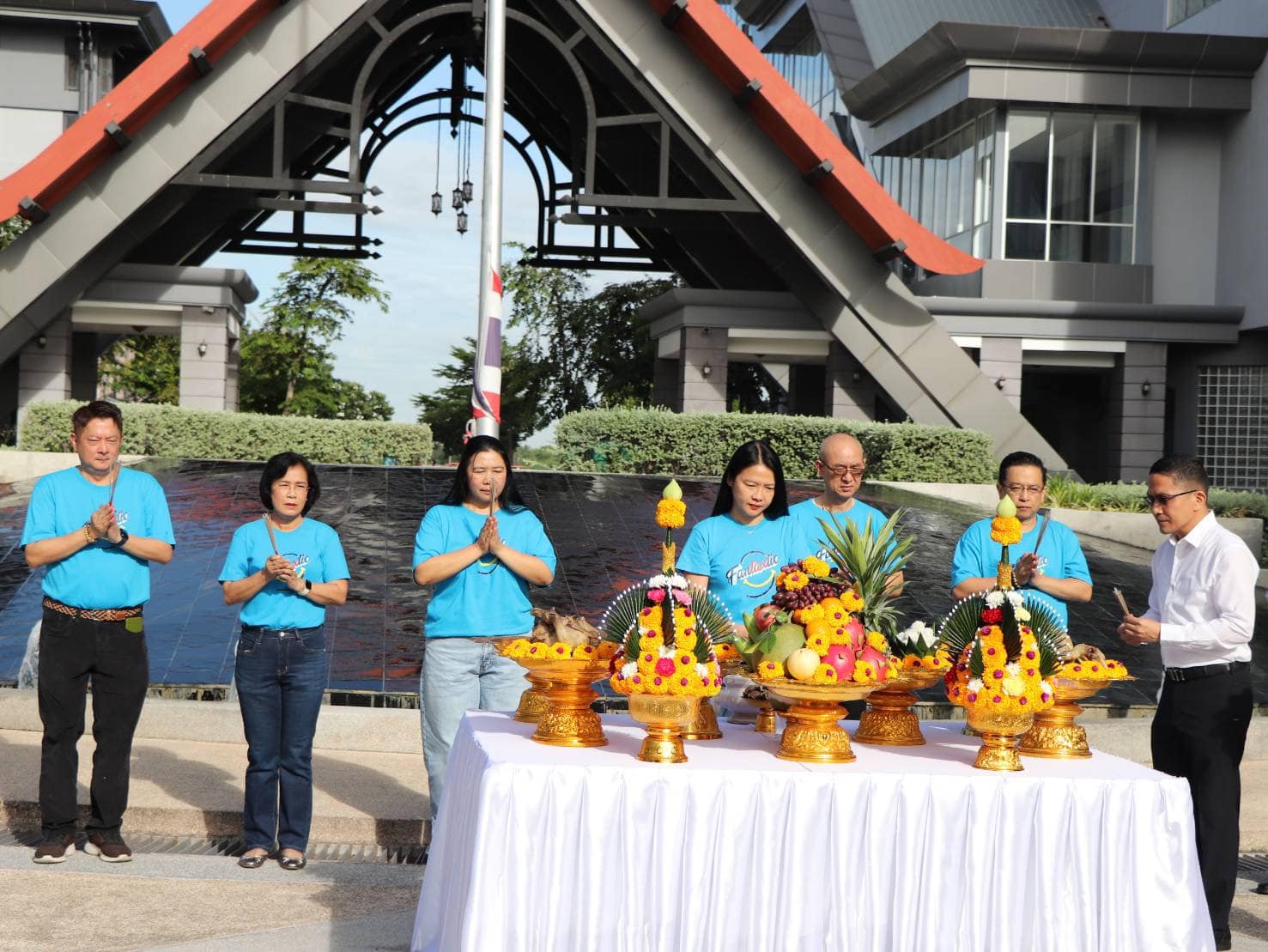 กรมสรรพากร จัดพิธีสักการะสิ่งศักดิ์สิทธิ์ประจำอาคารสถาบันพัฒนาการจัดเก็บภาษีอากร 