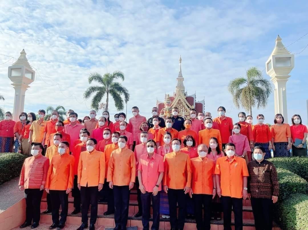 สรรพากรพื้นที่อุดรธานี พร้อมเจ้าหน้าที่ในสังกัดร่วมพิธีสงฆ์ และพิธีบวงสรวงงานทุ่งศรีเมืองจังหวัดอุดรธานี ประจำปี พ.ศ. 2564